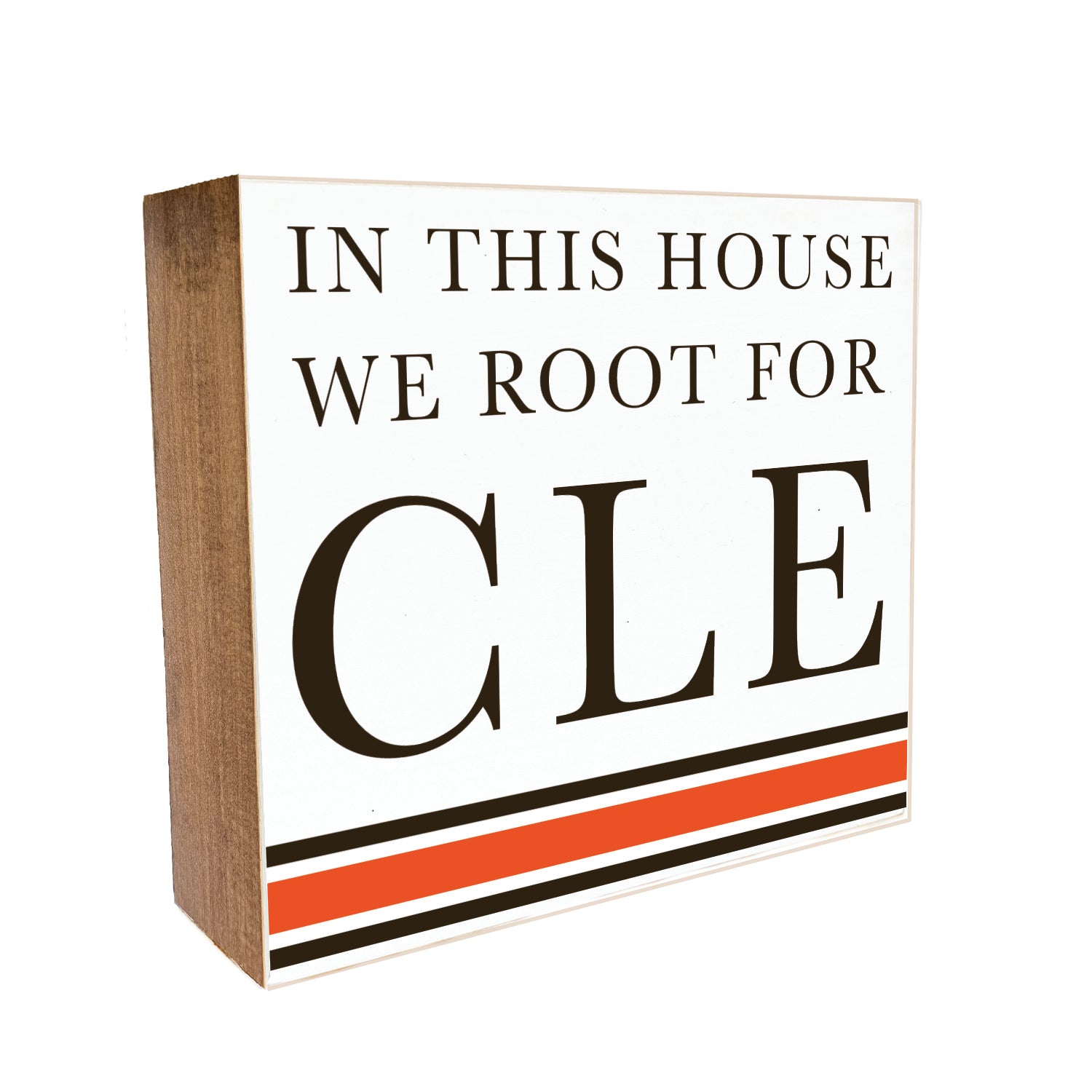 BLOCKWHT098 - IN THIS HOUSE Decorative Wooden Block