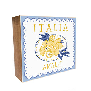Italia Amalfi Decorative Wooden Block