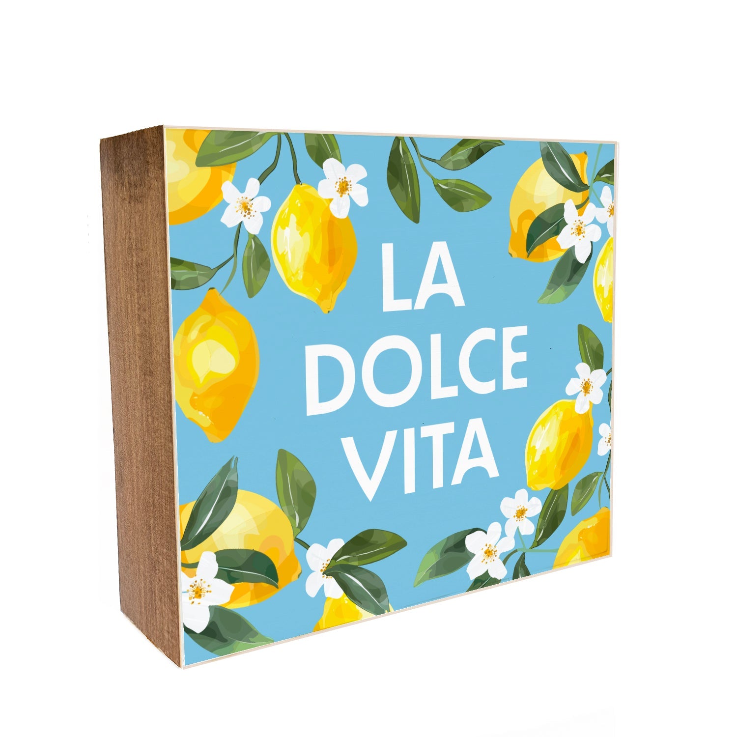 Italia La Dolce Vita Decorative Wooden Block