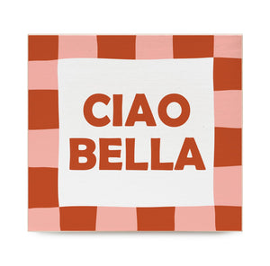 Italia Ciao Bella Decorative Wooden Block
