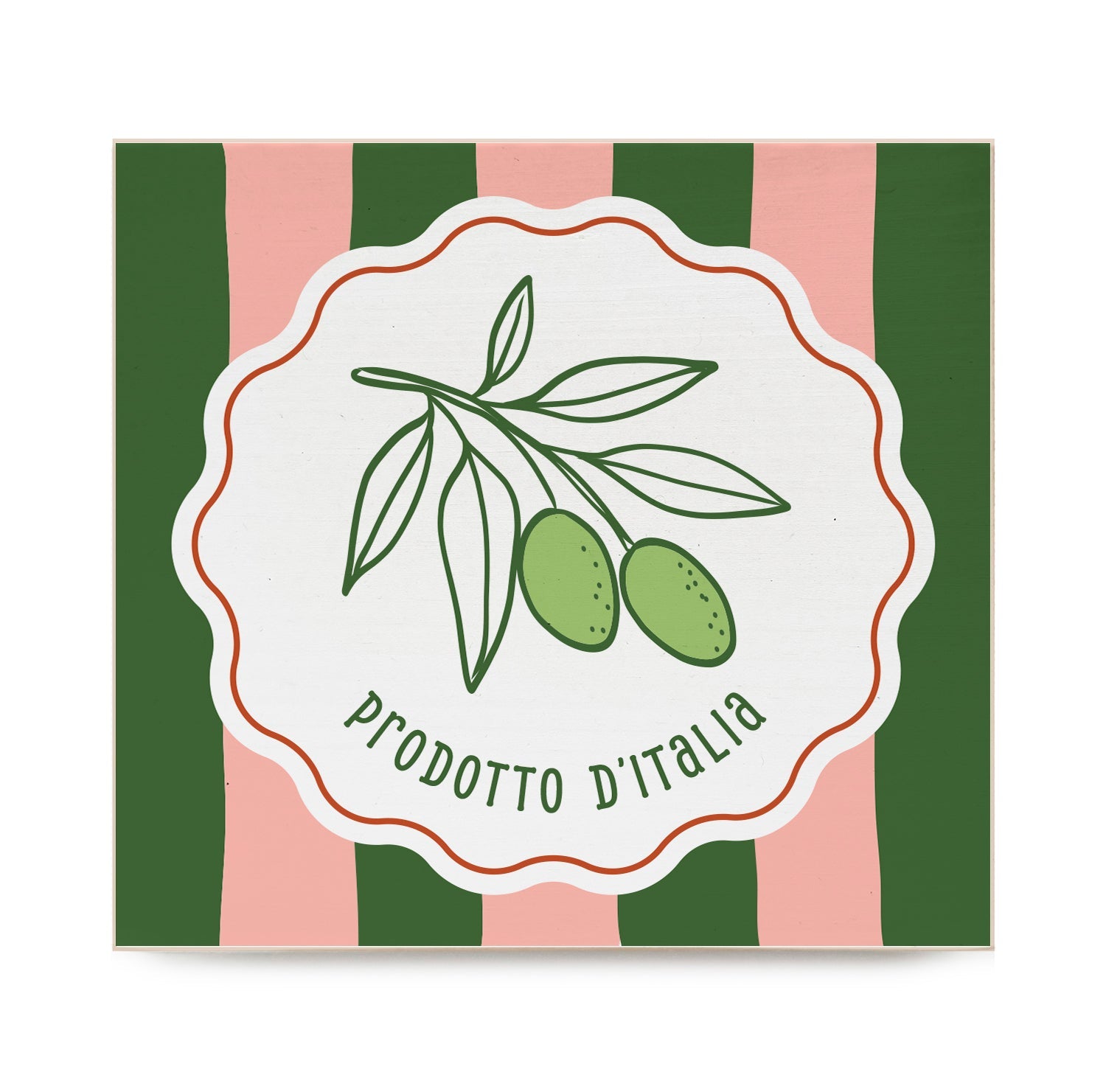Italia Prodotto D'Italia Decorative Wooden Block