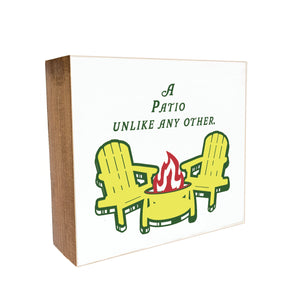A Patio Unlike Any Other Decorative Wooden Block
