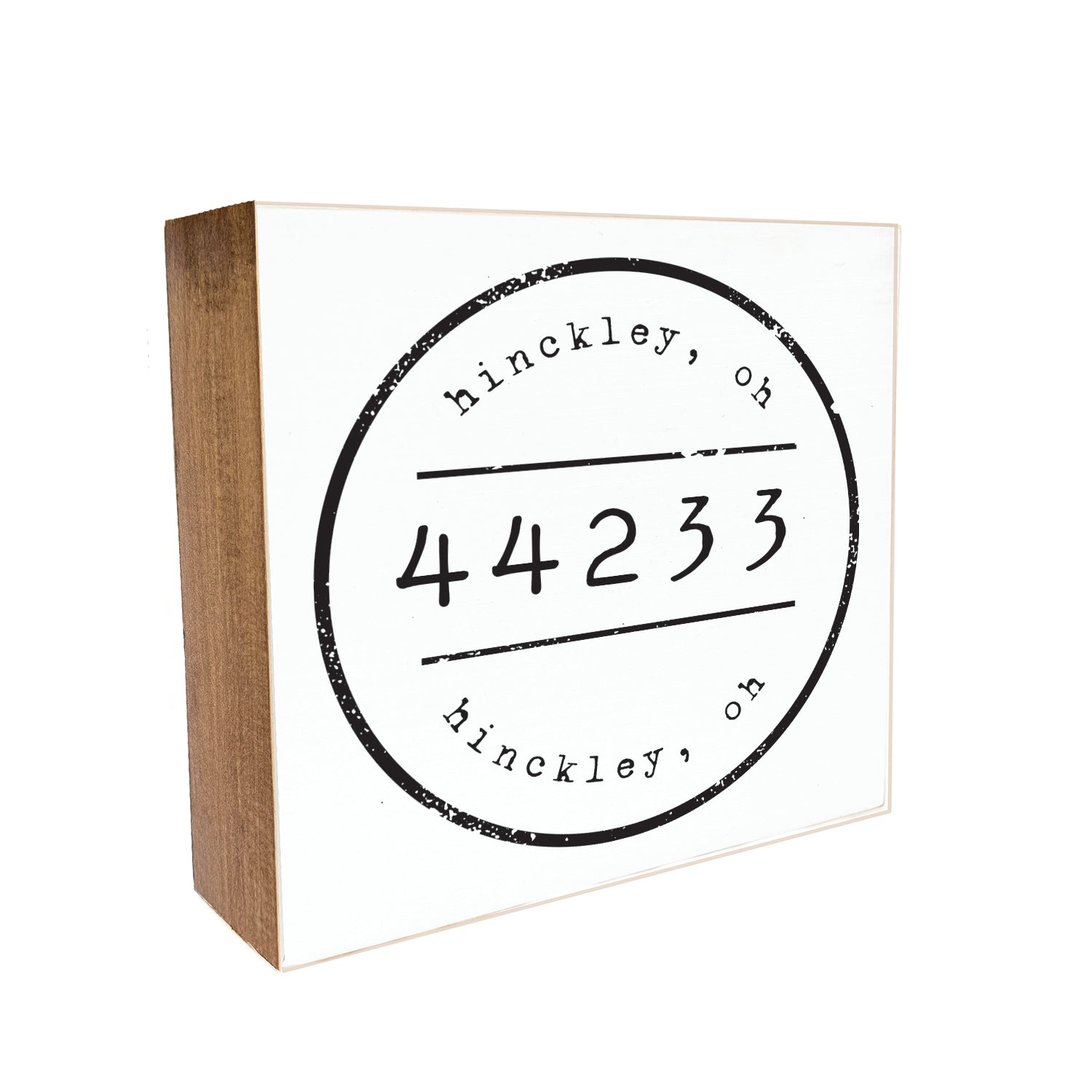 Stamp Custom White Decorative Wooden Block