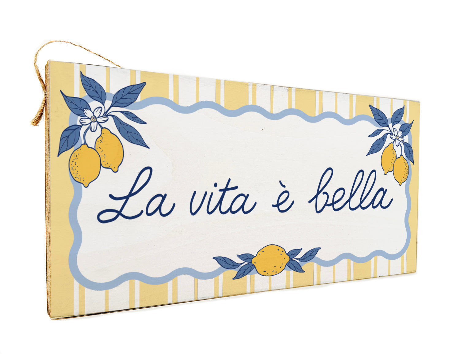 Italia La Vita e Bella Twine Door Hang