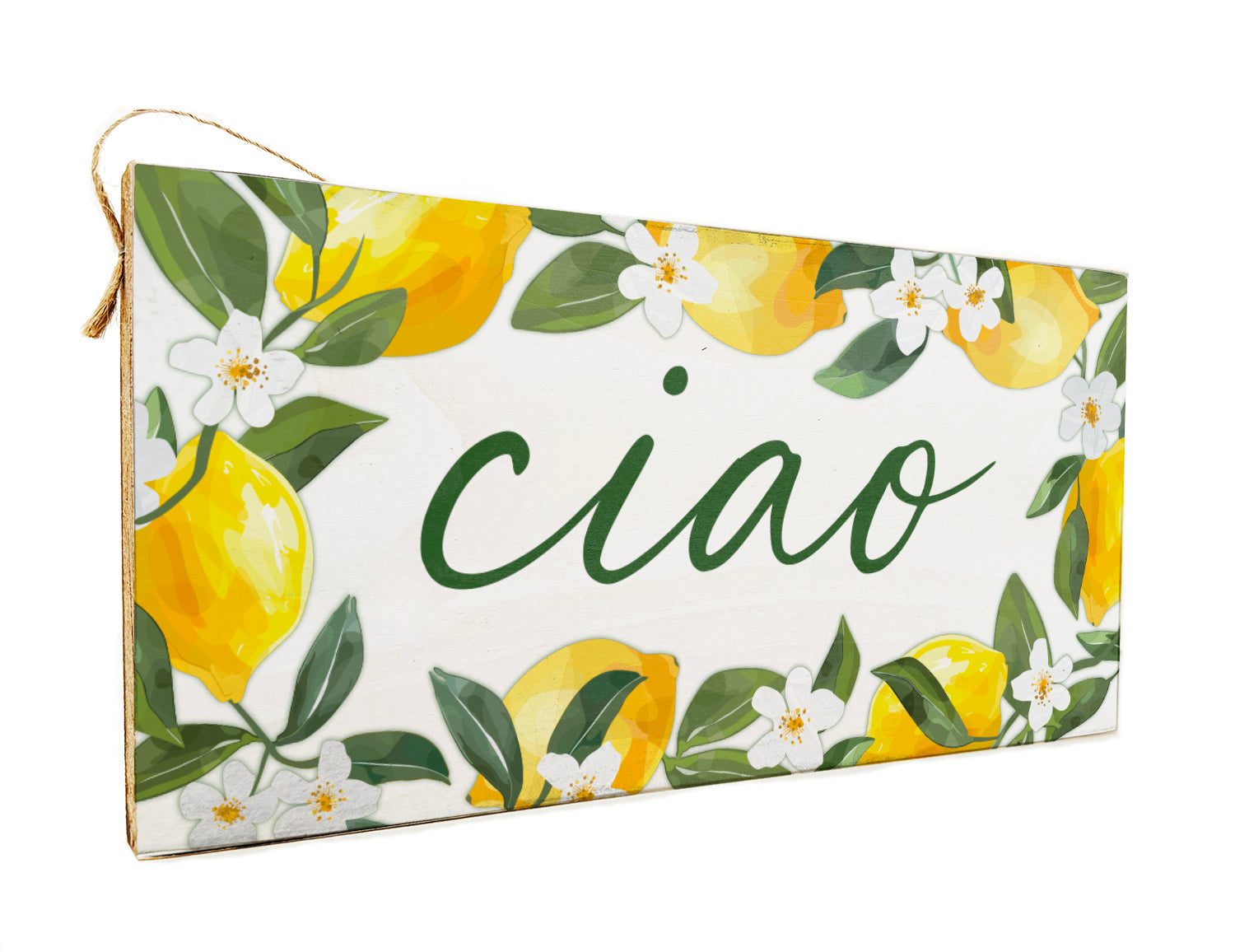 Italia Ciao Lemons Twine Door Hang