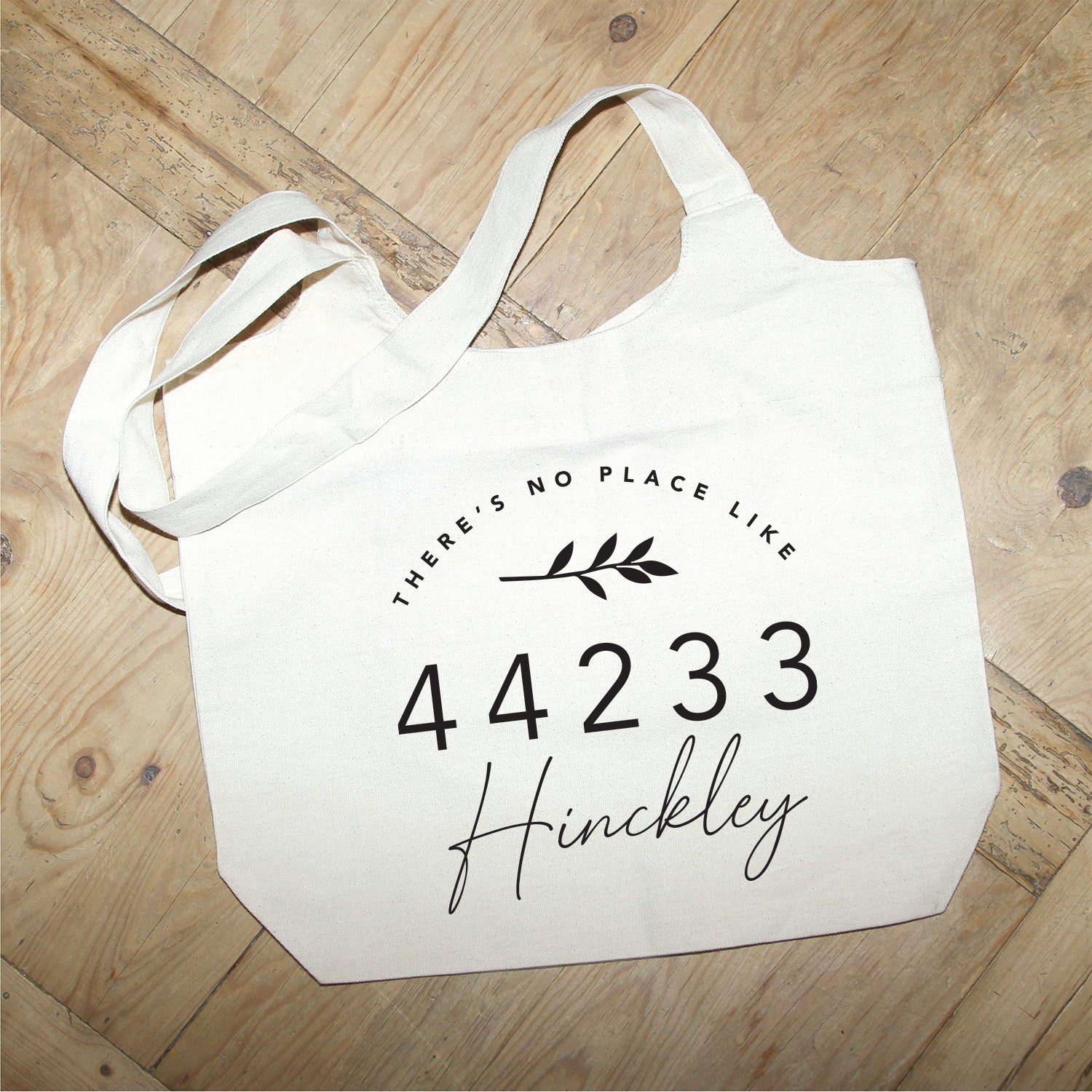 There's No Place Like Home Custom Natural Tote Bag