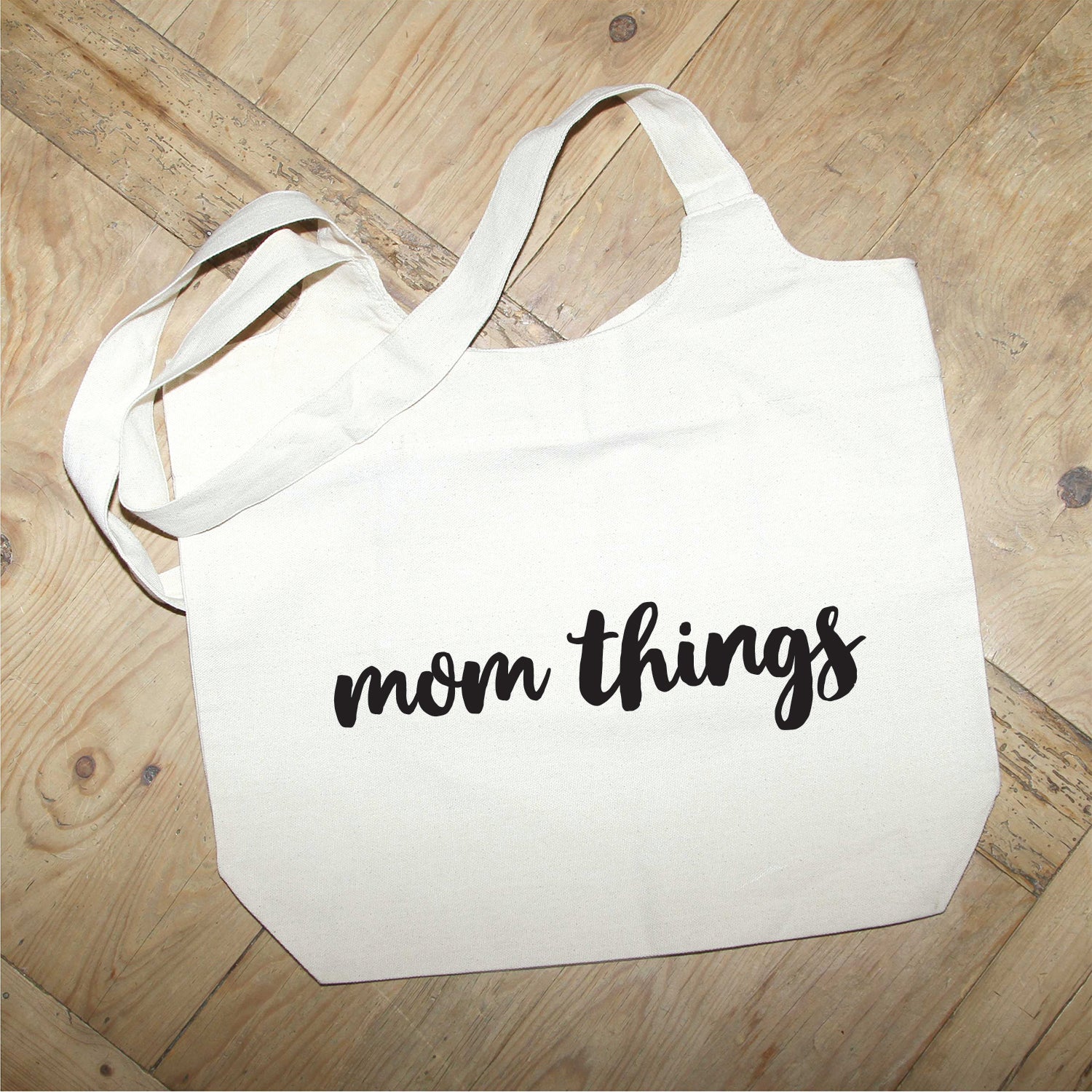 Mom Things MS Natural Tote Bag