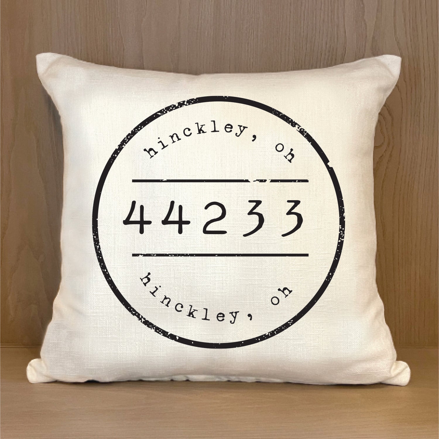 Stamp Custom Natural Pillow Shell
