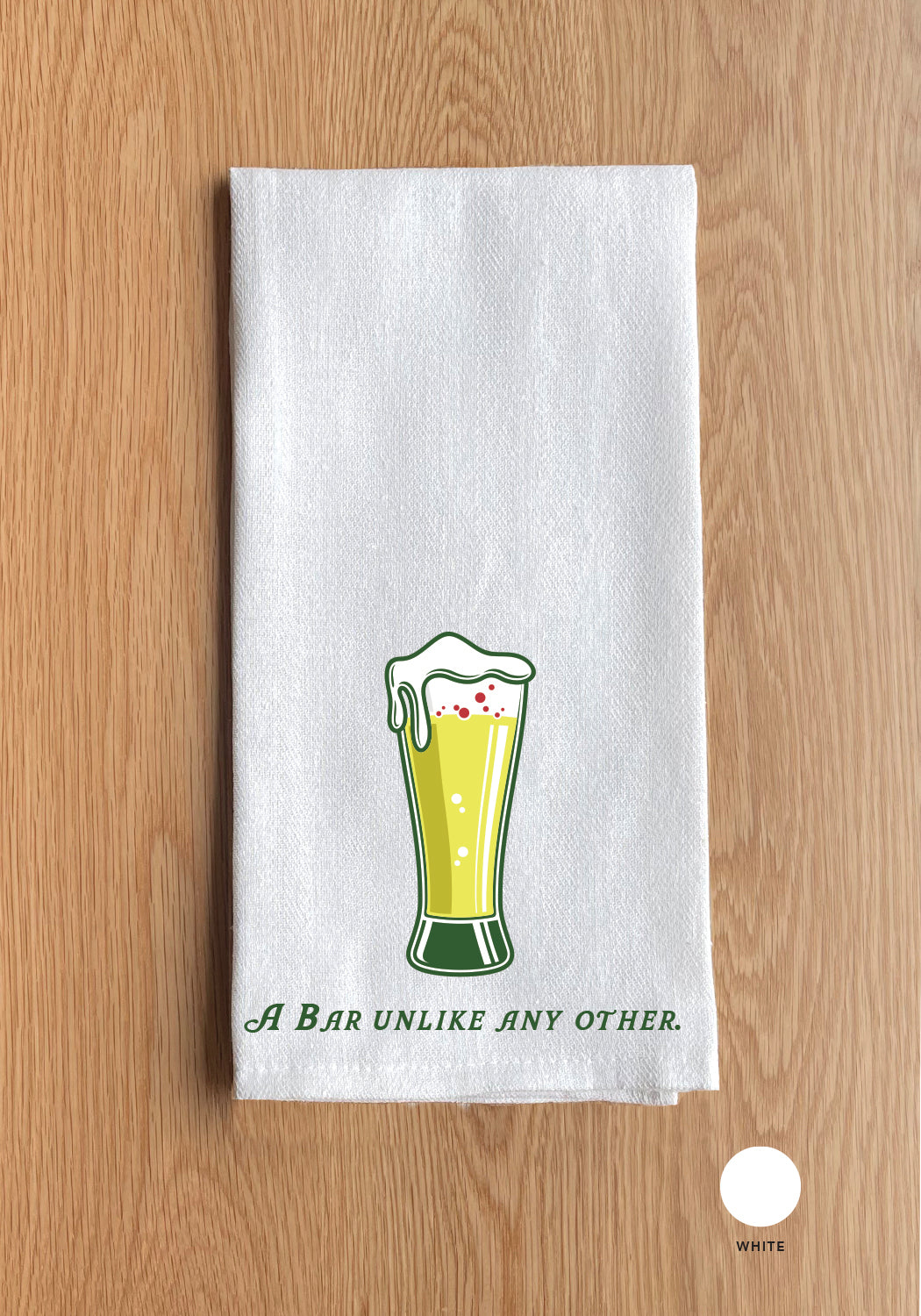 A Bar Unlike Any Other White Kitchen Towel