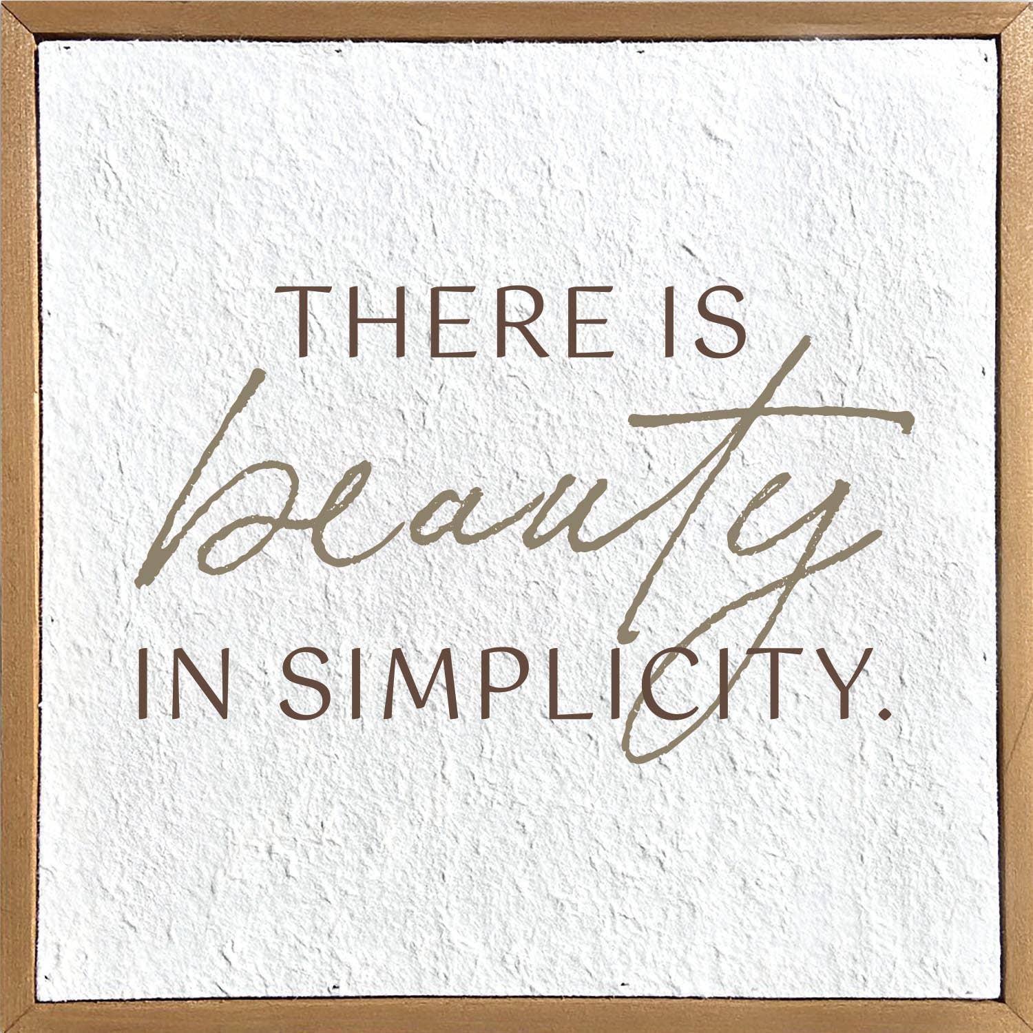 There is beauty in simplicity // 10x10 Pulp Paper Wall Decor