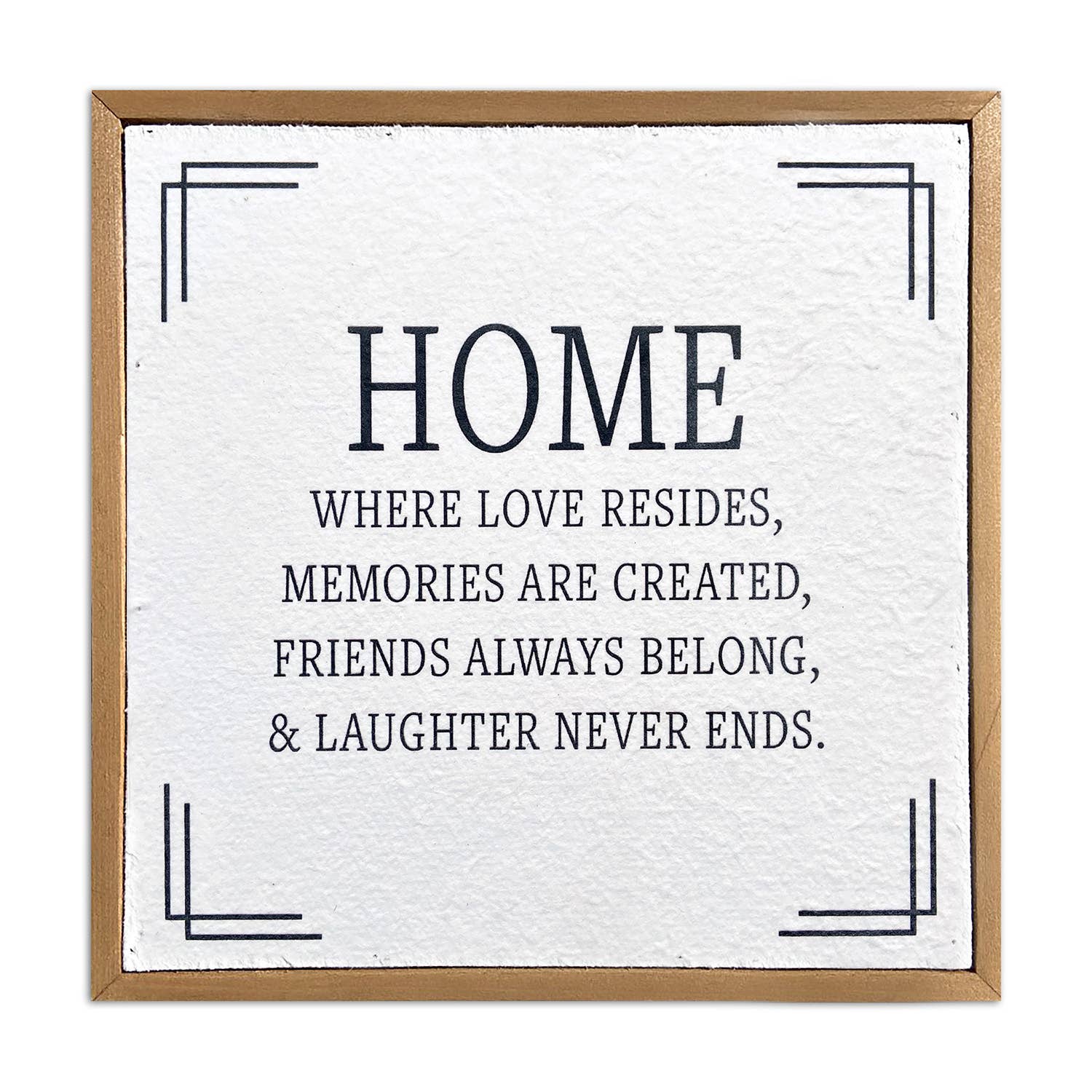 Home where love resides… / 10x10 Pulp Paper Wall Décor