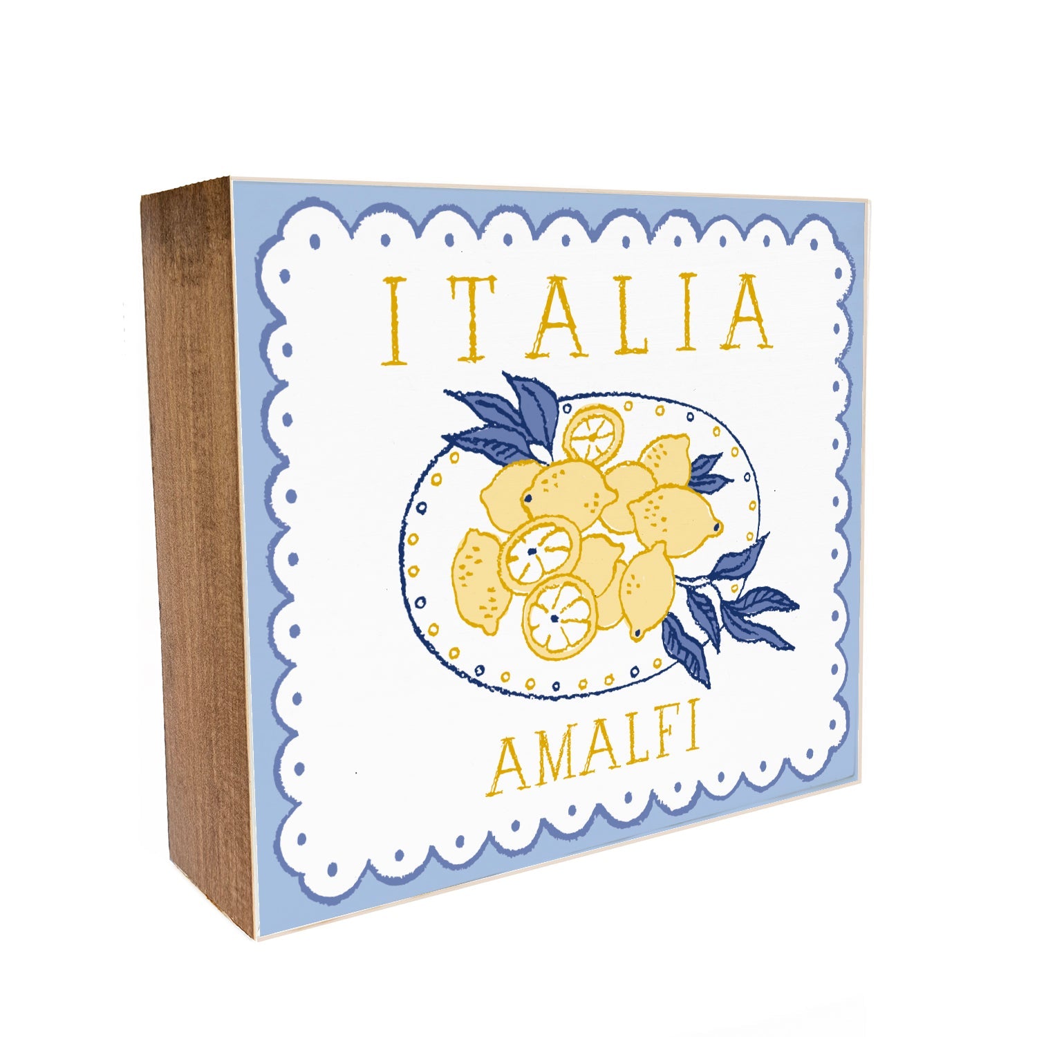 Italia Amalfi Decorative Wooden Block