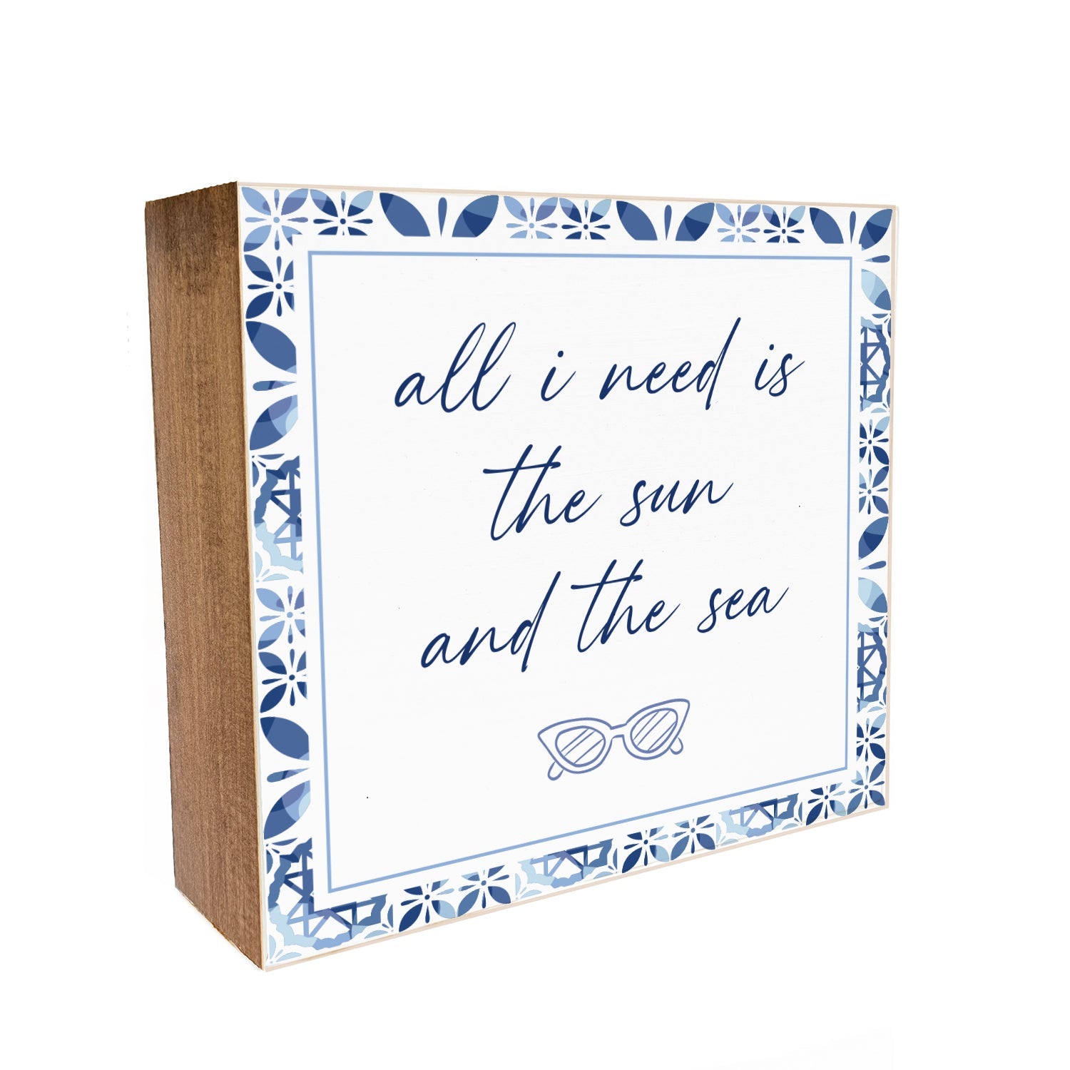Italia All I need is the sun and the Sea Decorative Wooden Block