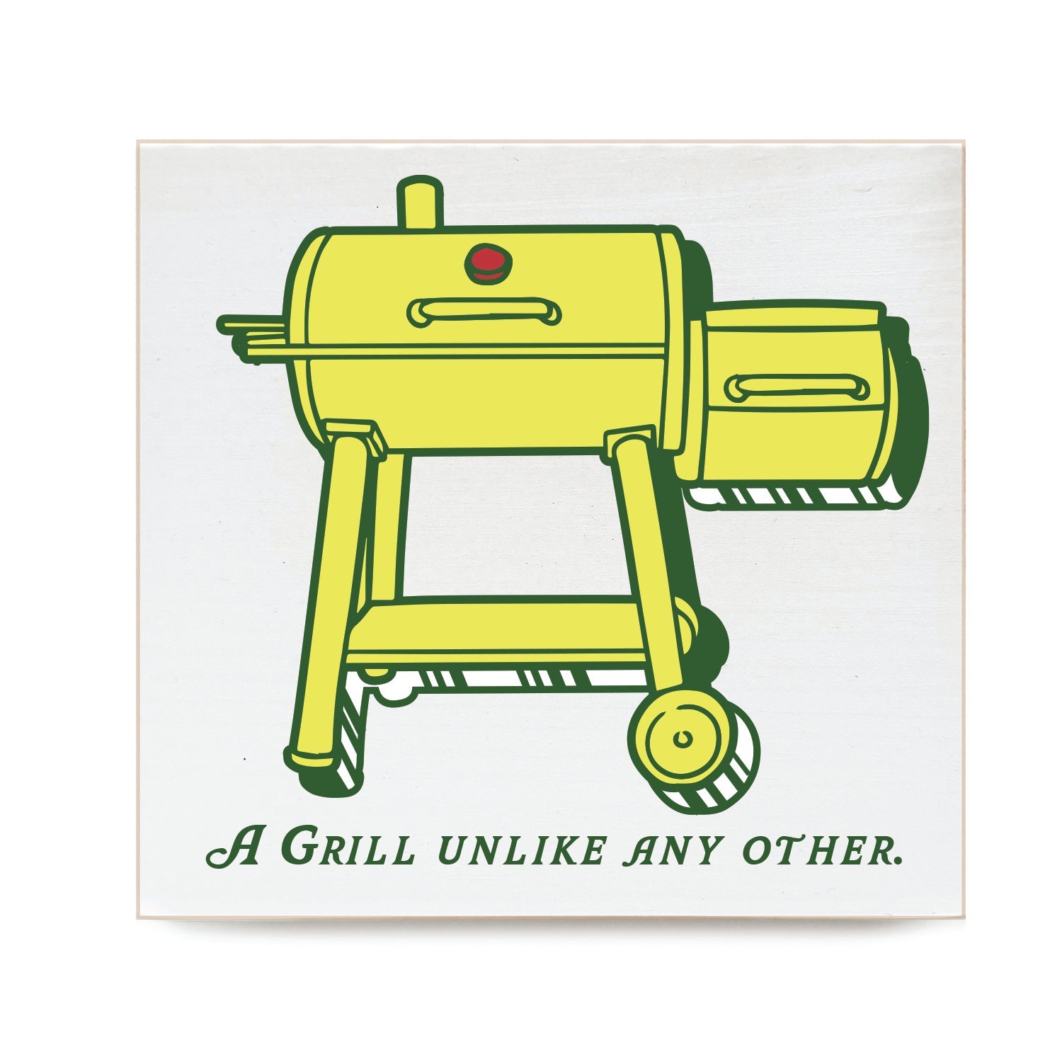 A Grill Unlike Any Other Decorative Wooden Block