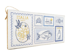 Italia Postage Stamps Twine Door Hang