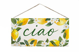 Italia Ciao Lemons Twine Door Hang